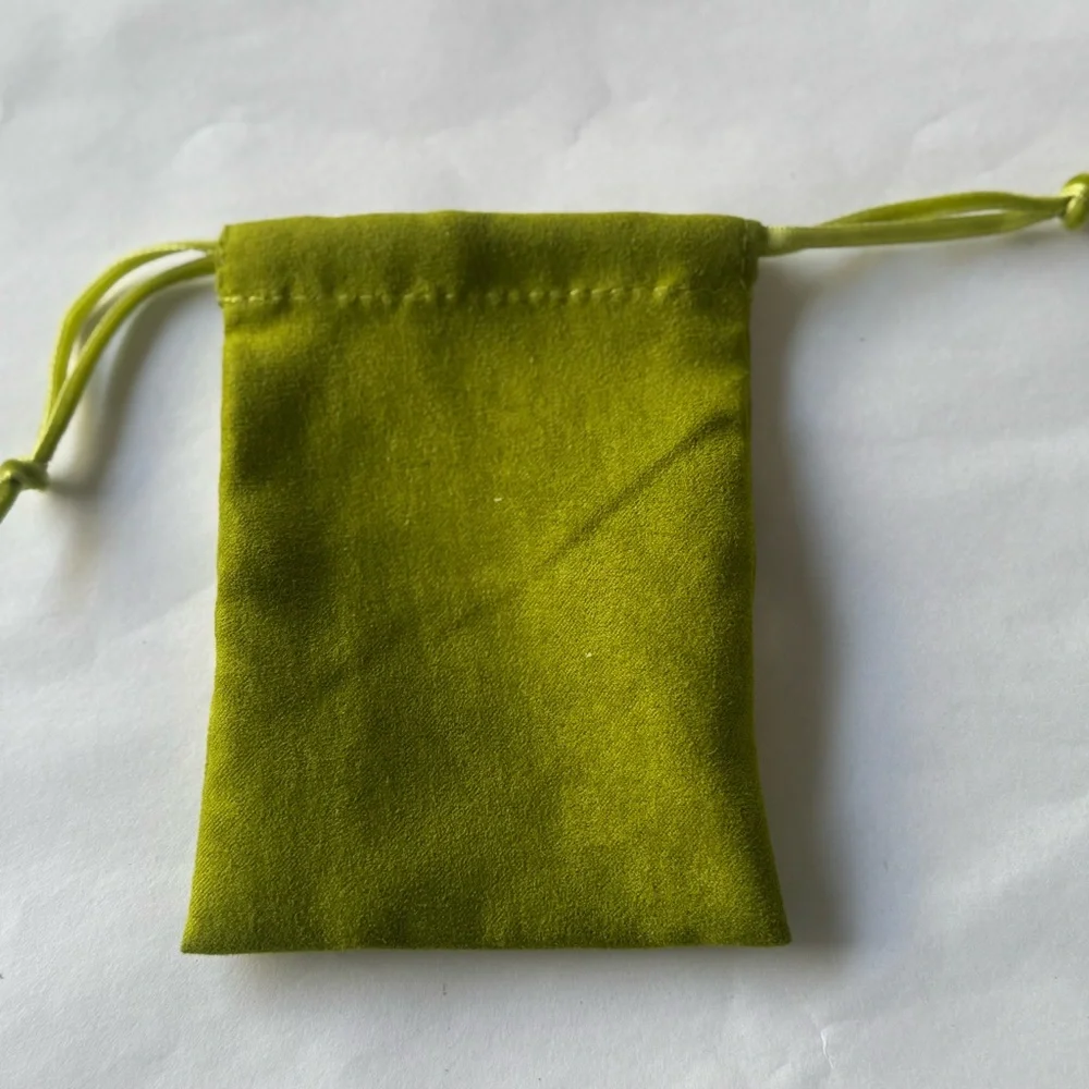 1 Tory Burch Lime Green Velvet Pouch